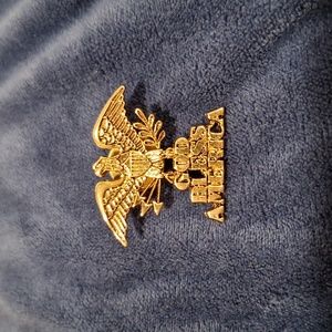 God Bless American and Eagle Men's Patriotic Tie Pin